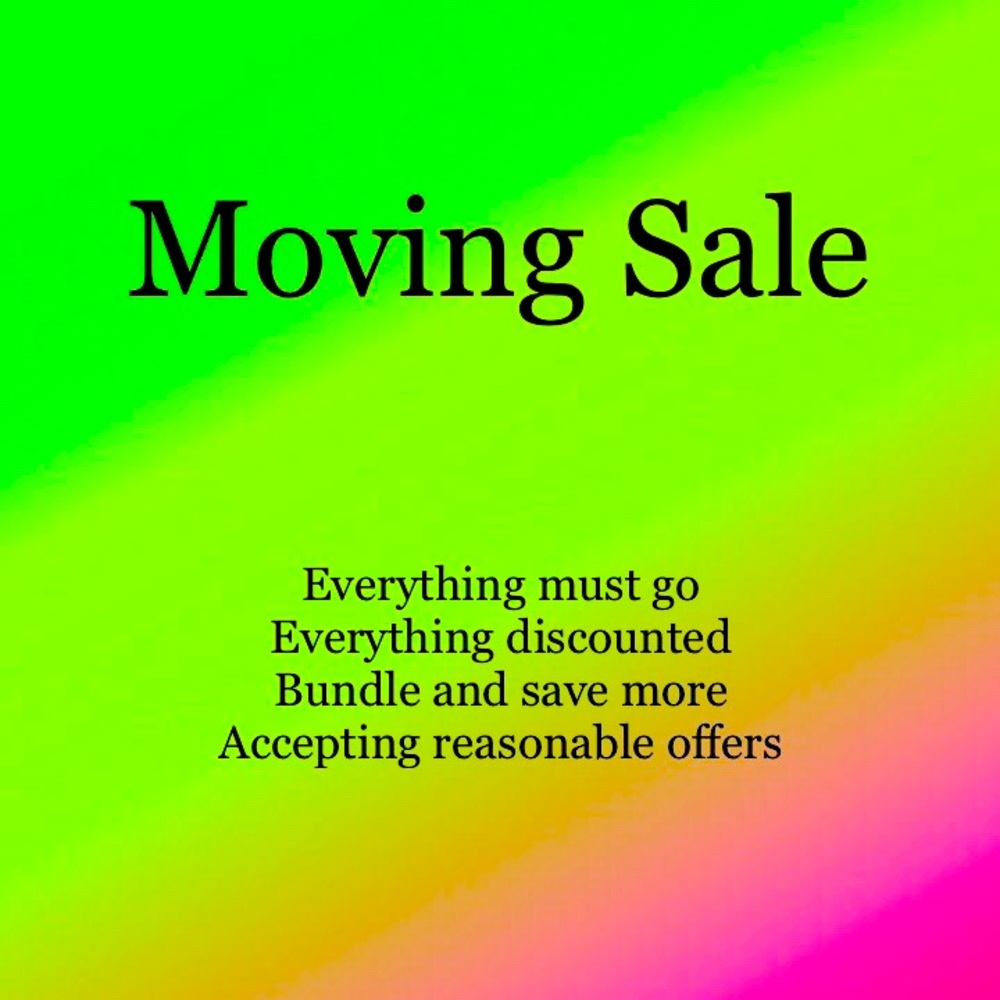 Moving sale
